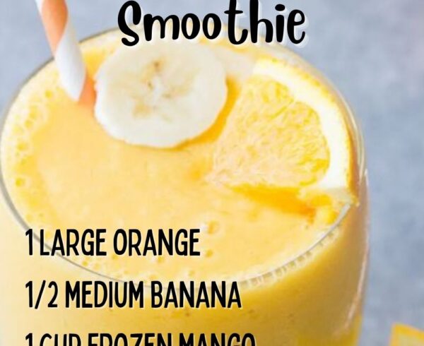 immune boosting orange smoothie